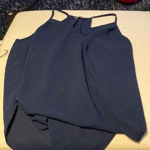 Navy blue shein medium womens formal top